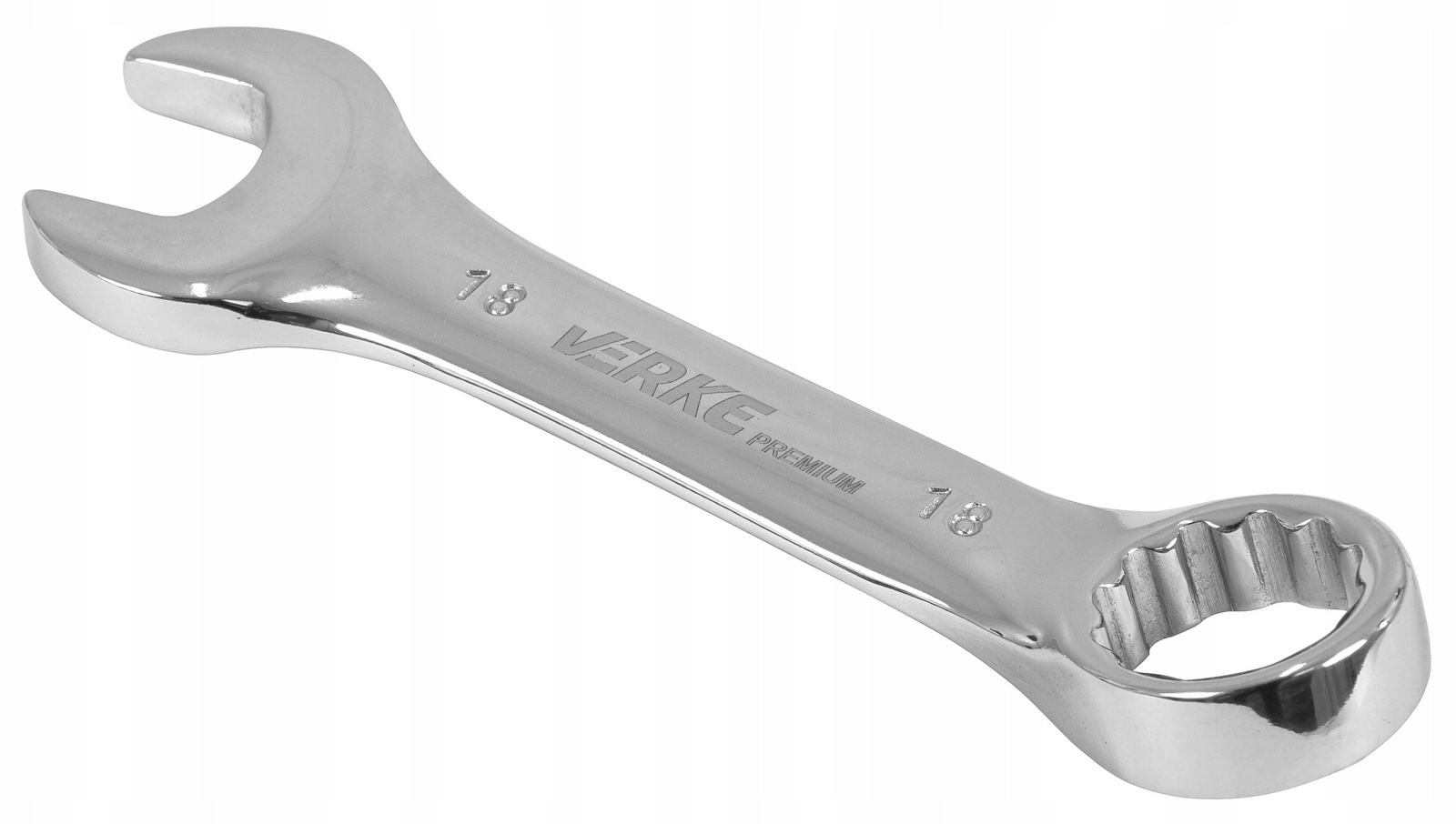 Verke V35308 Klucze płasko-oczkowe krótkie 10-19mm