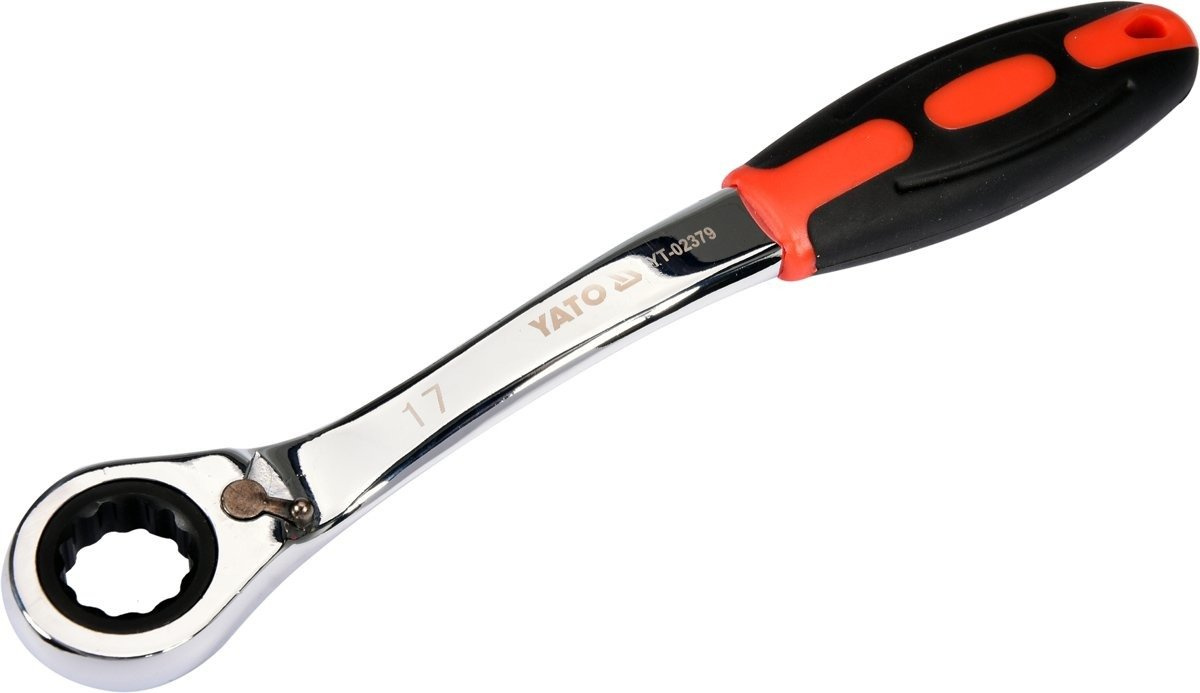 Yato YT-02379 Klucz oczkowy odgięty grzechotk 17mm