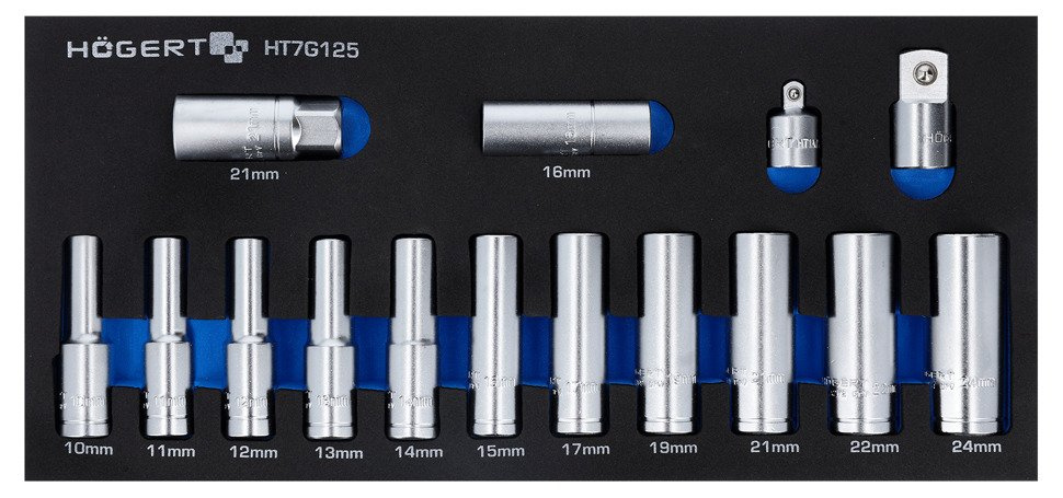 HOGERT Wkład HT7G125 Zest. nasadek z adapter. 15sz