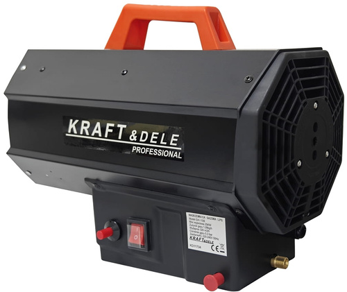 Kraft&dele KD11734 Nagrzewnica gazowa farelka dmuchawa reduktor wąż 25 kW