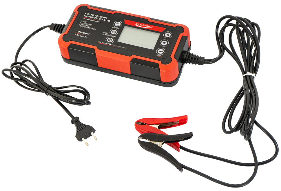 Weldman 104 507 Prostownik CHARGE 90 LCD 12/24V