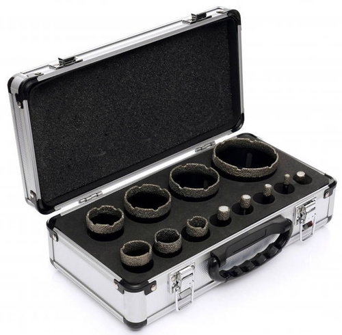 KraftDele KD11227 Otwornice diamentowe w walizce