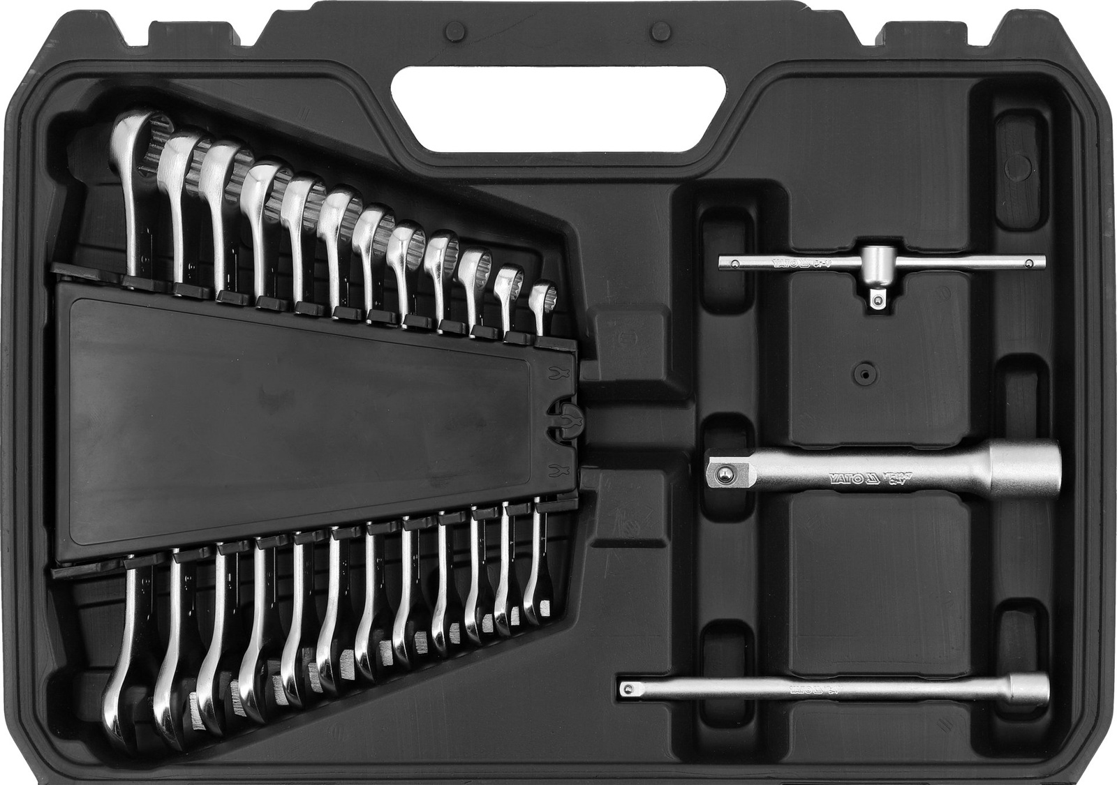 Yato YT-38742 Zestaw narzędziowy klucze nasadki walizka narzędziowa 1/4"