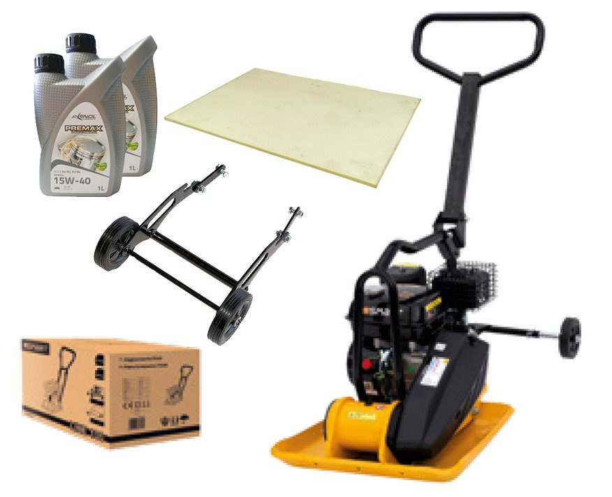 Smart SM-03-665 Zagęszczarka Płytowa 108kg do ubijania gruntu kostki + Olej