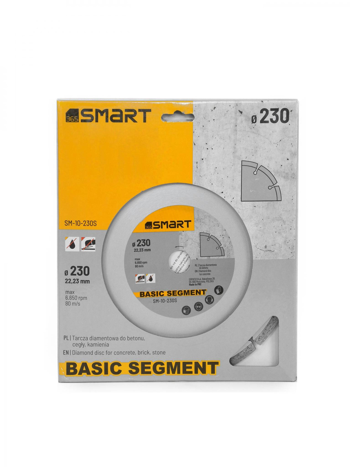 Smart SM-10-230S Tarcza diamentowa do betonu 230mm