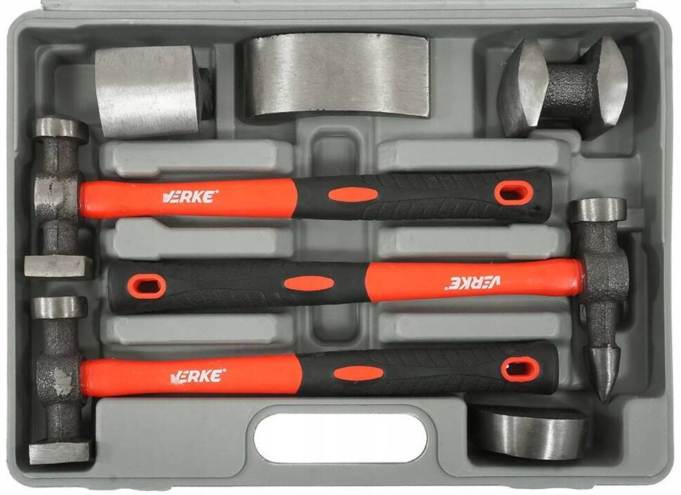 Verke V86224 Zestaw narzędzi blacharskich 7 ele