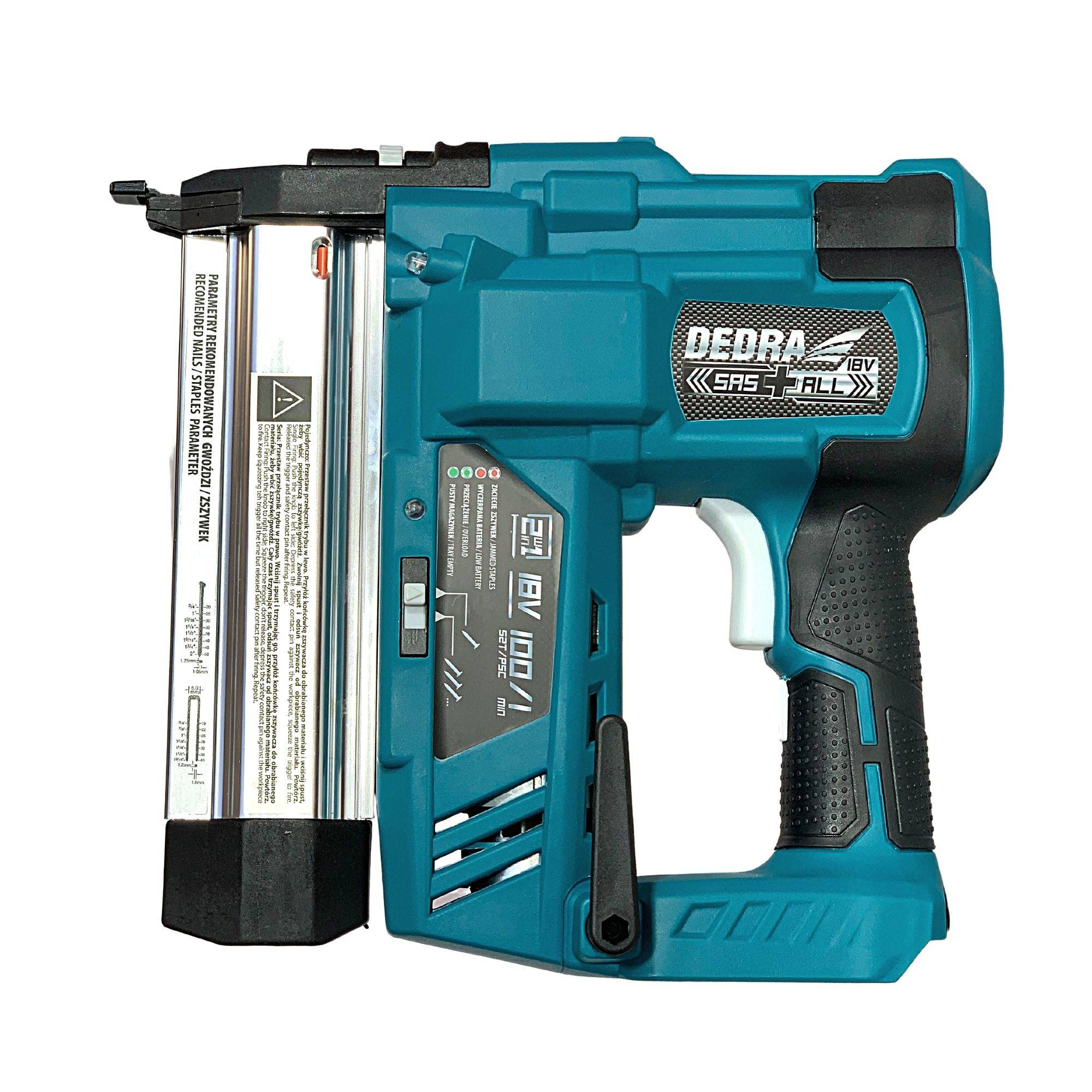 Dedra DED7053 Gwoździarka zszywacz aku 2in1 SAS+