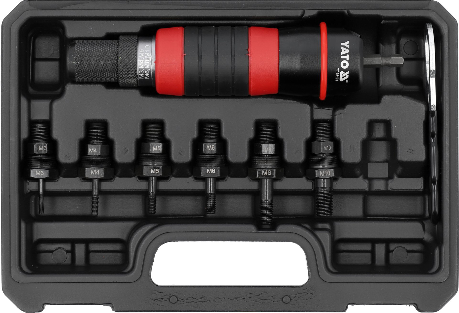 Yato YT-36191 Adapter do nitonakrętek na wiertarkę 1/4" (6,3 mm) M3-1010