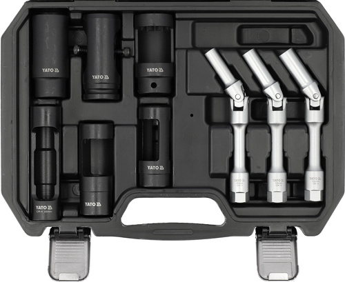 Yato YT-05349 Zestaw nasadek klucze do obsługi świec żarowych  9 el