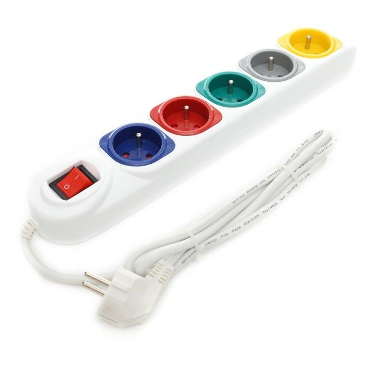 Kraft Dele KD4008 Przedłużacz 1,5m 5gniazd uziemie