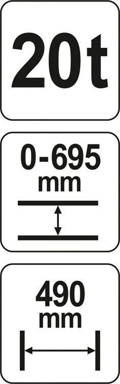 YATO YT-55581 PRASA HYDRAULICZNA 20T