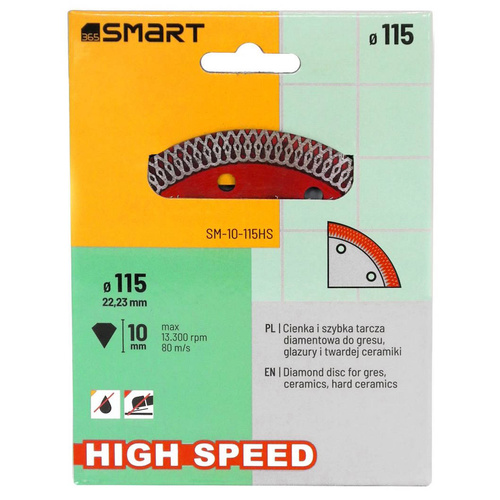 Smart SM-10-115HS Tarcza diamentowa do ceram 115mm