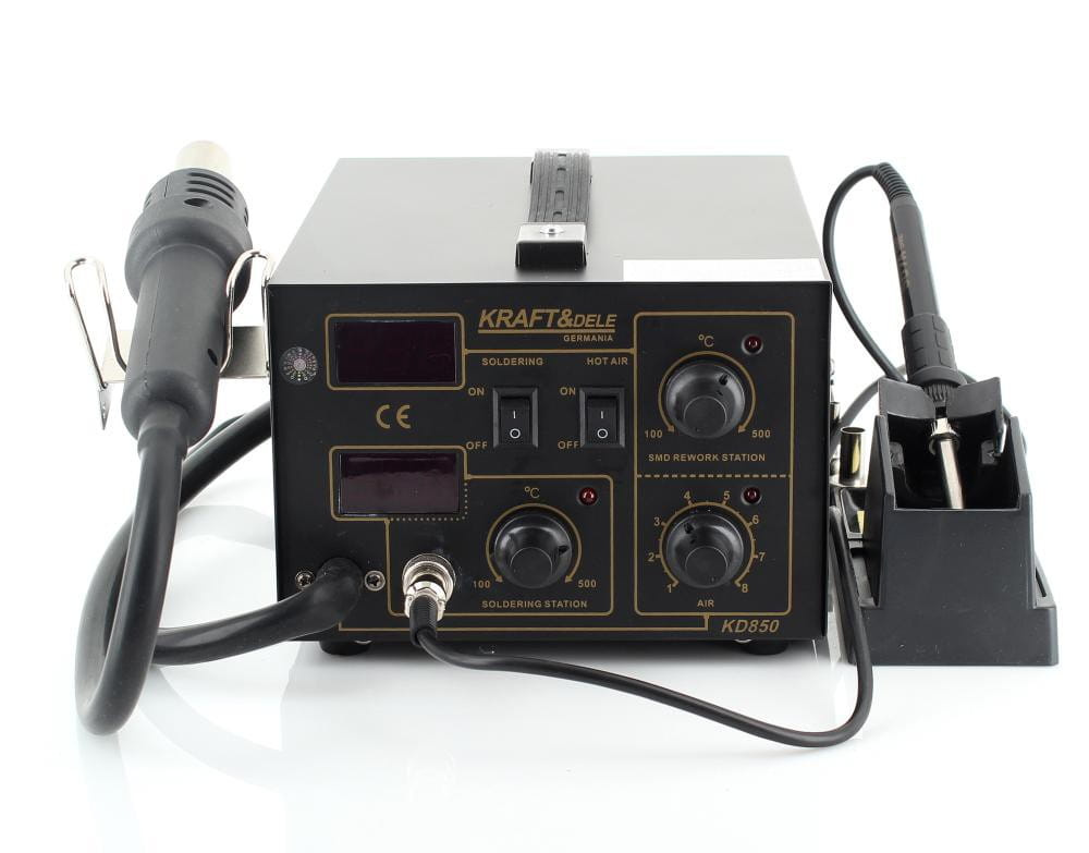 Kraft Dele KD850 Spawarka do plastiku z lutownicą 4 dysze LED 60W