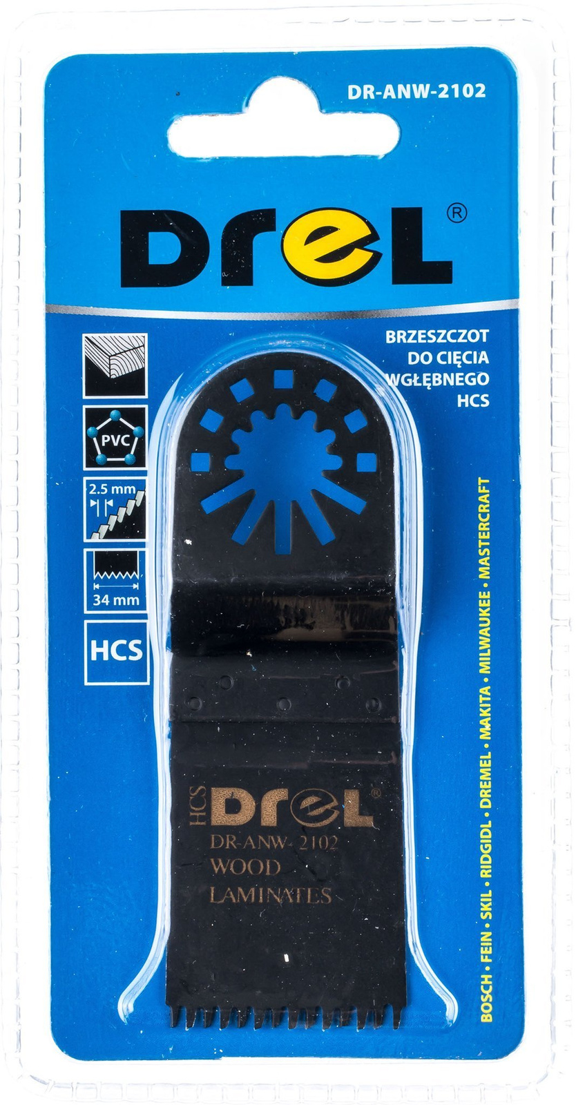 Drel DR-ANW-2102 Brzeszczot do cięcia wgłębne 34mm