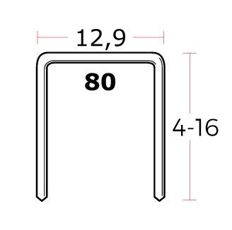 Ottensten ZSZYWKI TAPICERSKIE TYP80 8mm 10000 szt.