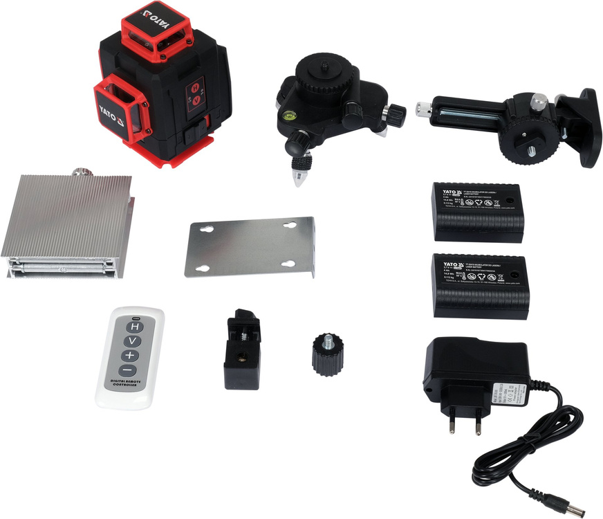 Yato YT-30417 Samopoziomujący laser czteropłaszczyznowy 4D z zieloną wiązką