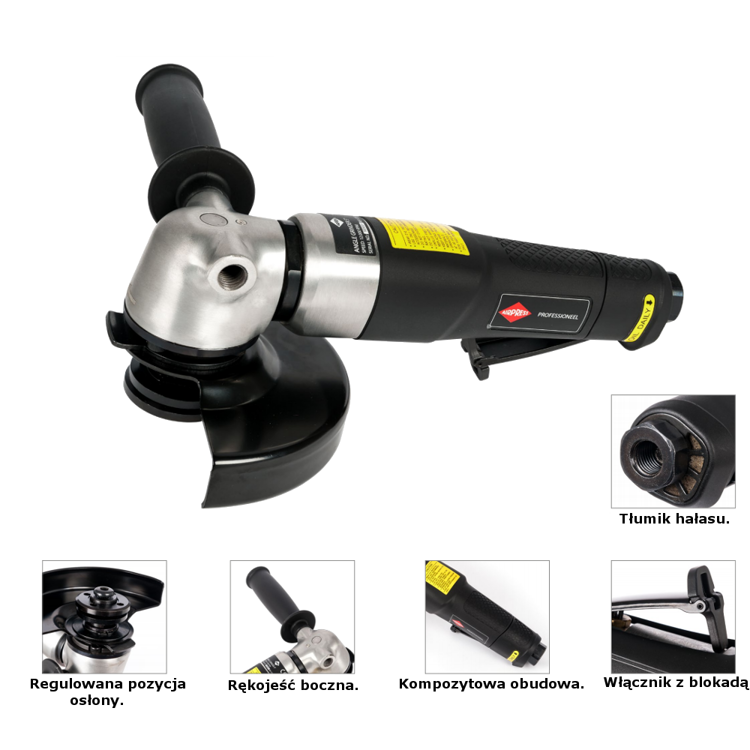 AIRPRESS 45425 PROFESSIONA SZLIFIERKA KĄTOWA 125mm