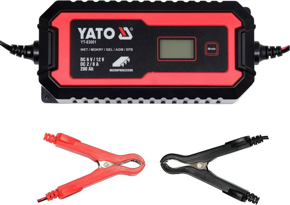 Yato YT-83001 Prostownik elektroniczny LCD 12V/8A