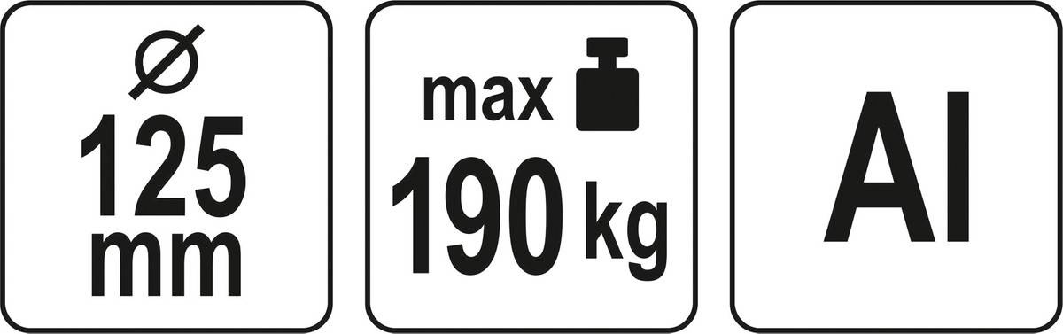 Yato YT-37237 Uchwyt do szyb 3 x 125 mm