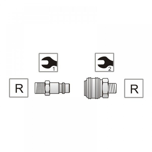 Pansam A535402 Komplet szybkozłączek zewn 1/4