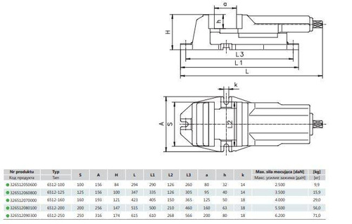 Bison 6512-100 Imadło maszynowe 100 mm Polskie