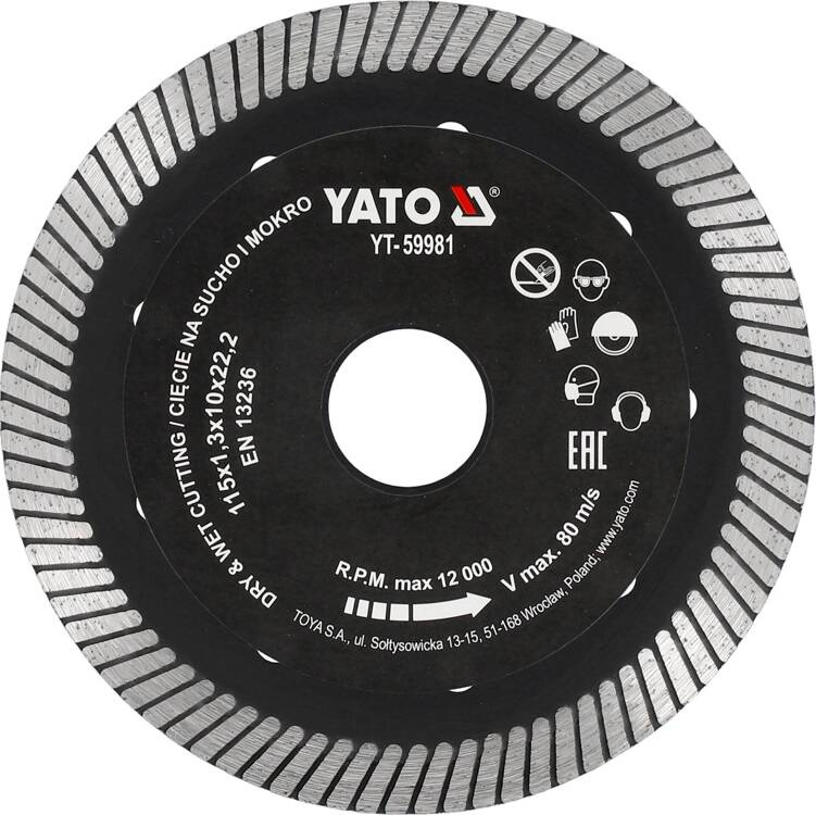 Yato YT-59981 Tarcza diamentowa do gresu 115 mm