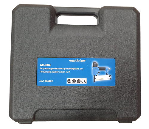 ADLER AD-604 Zszywacz gwoździarka pneumatyczna 2w1