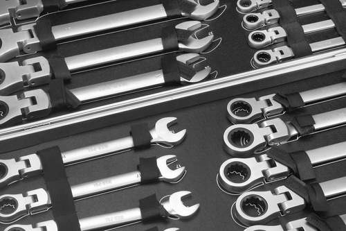 MAR-POL M58610 Zestaw kluczy płasko oczkowych 22el