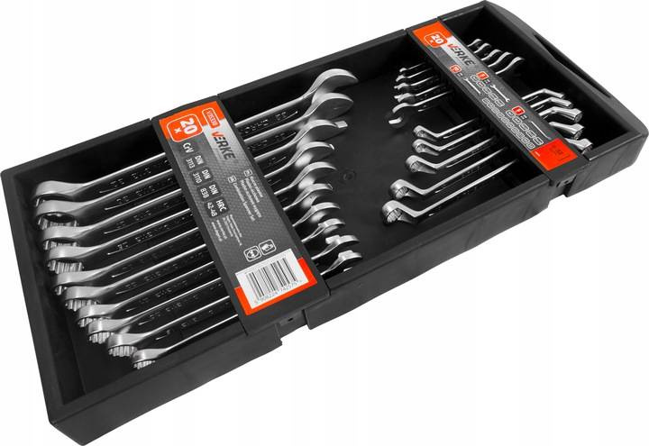 Verke V35338 Klucze pł-oczk, płaskie 20 el. 6-32mm