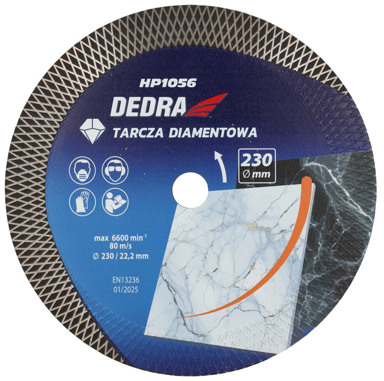 DEDRA H1056 TARCZA DIAMENTOWA 230mm ROMBY