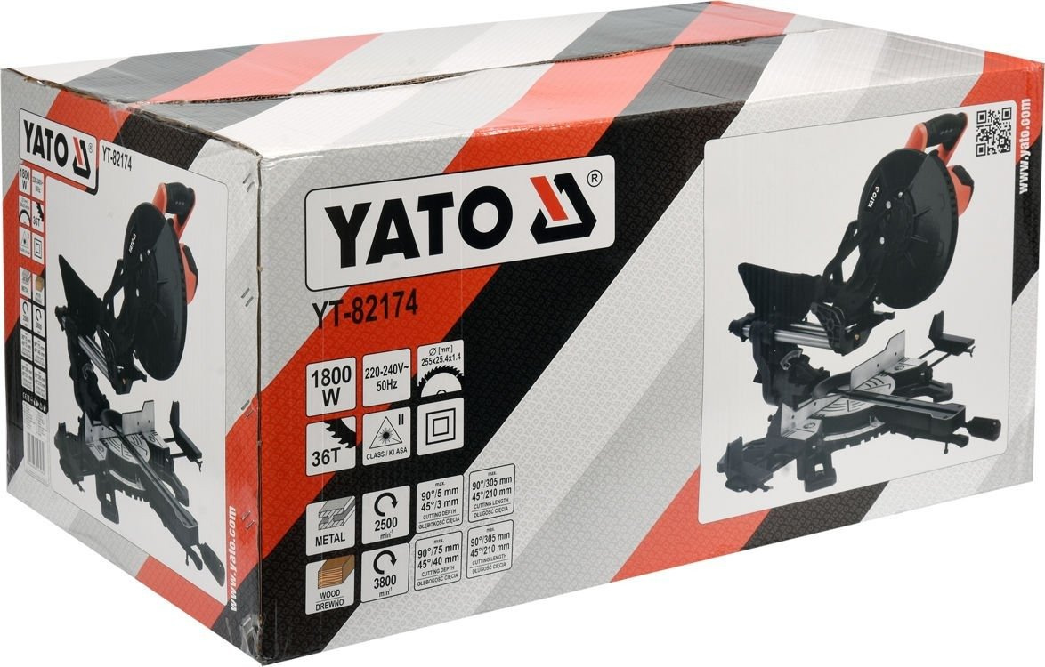 Yato YT-82174 Piła ukośnica ukośna 1800W z laserem