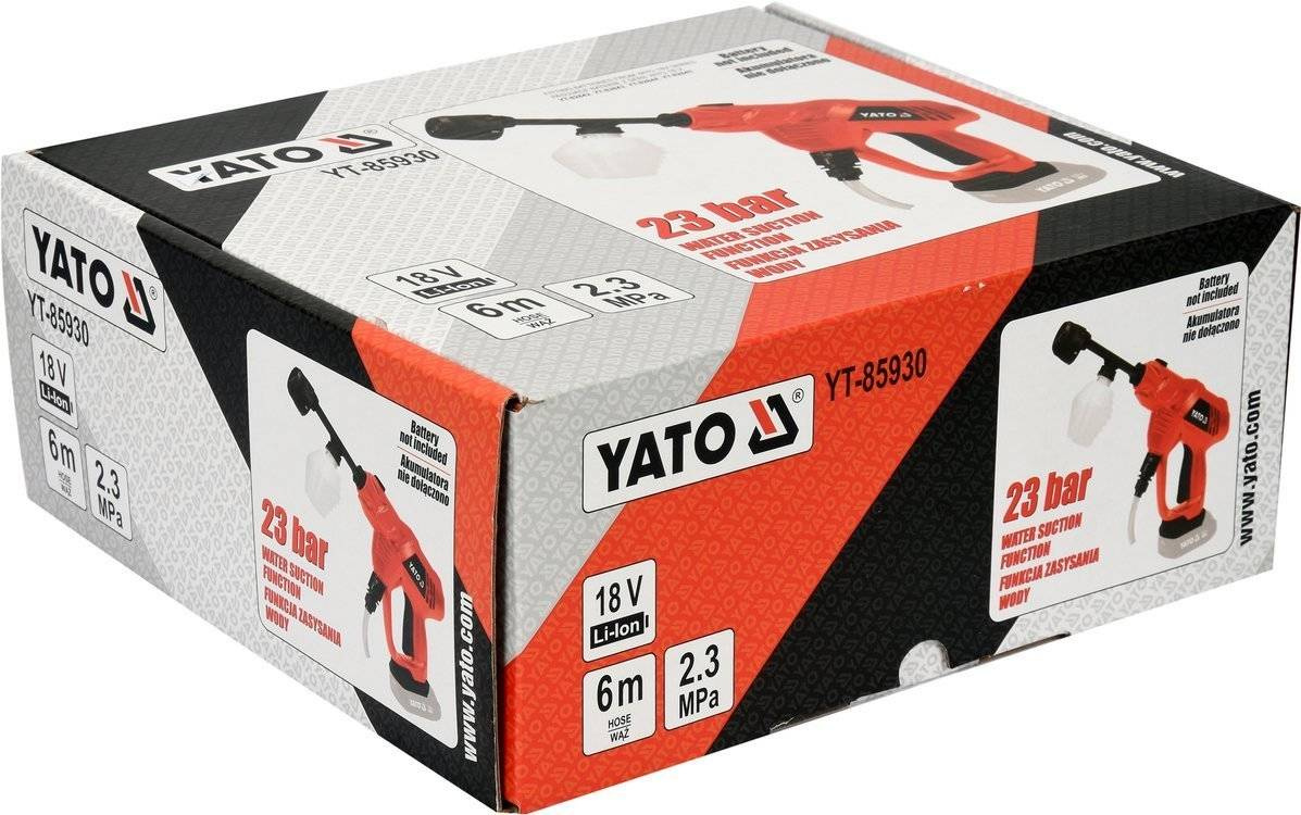 Yato YT-85930 Myjka ciśnieniowa aku 18V 23 bar