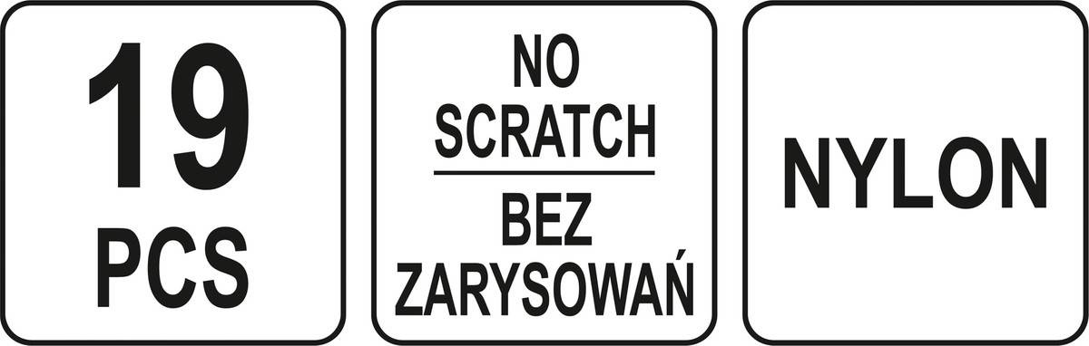 Yato YT-08442 Zestaw do obsługi tapicerki 19 ele.