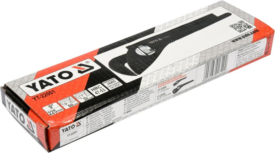 YATO YT-22001 KLUCZ NASTAWNY DO RUR 9CALI TYP NIEM