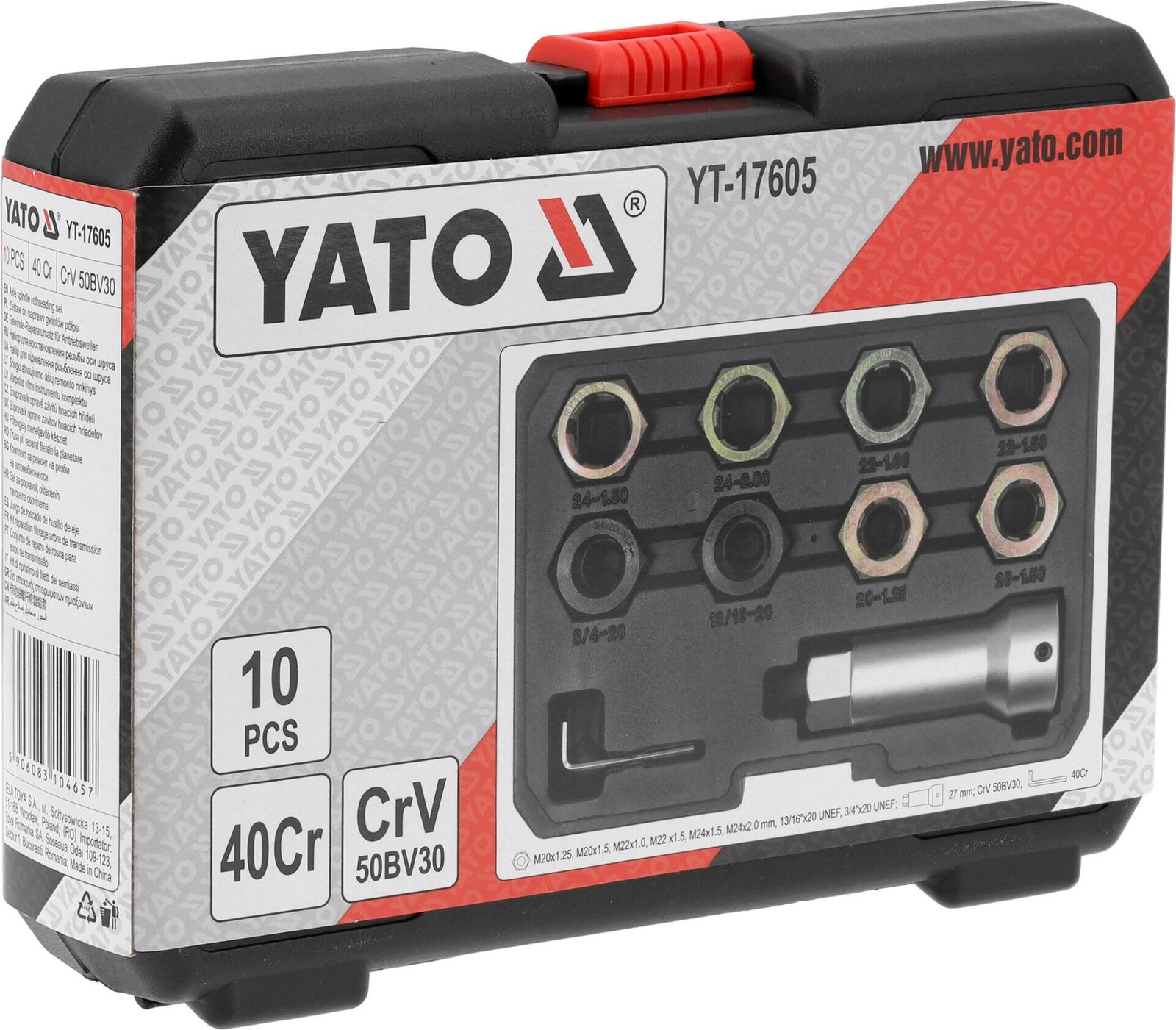 Yato YT-17605 Zestaw do naprawy gwintów półosi nap