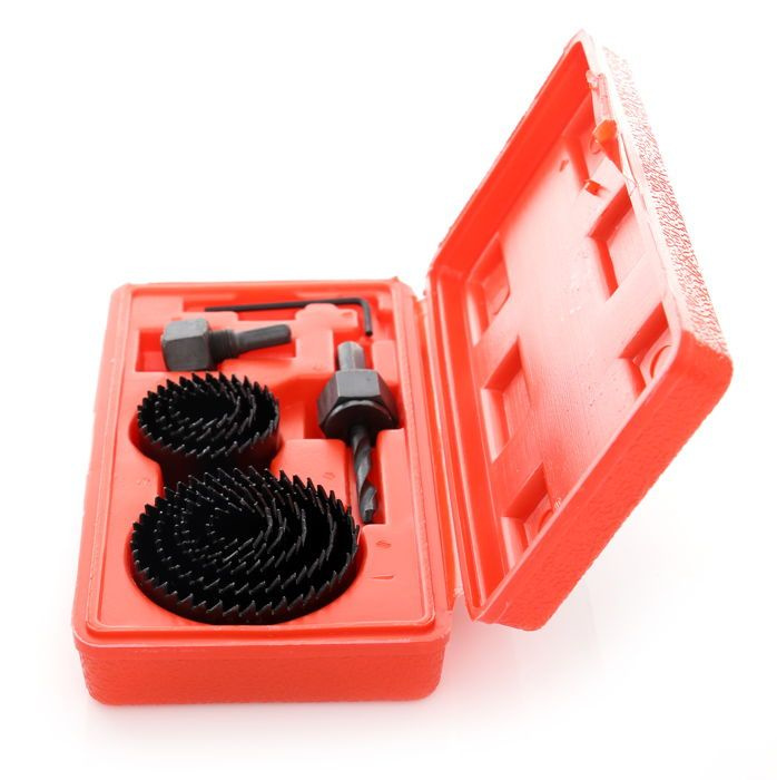 Kraft&Dele KD10278 Otwornice koronkowe do drewna w walizce 19-64 mm