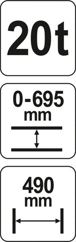 YATO YT-55581 PRASA HYDRAULICZNA 20T 