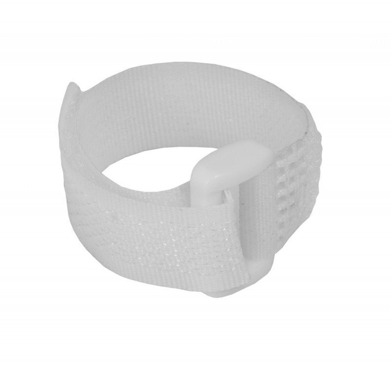 DEDRA 11RB16311 Opaski rzepowe białe 16 x 310 mm