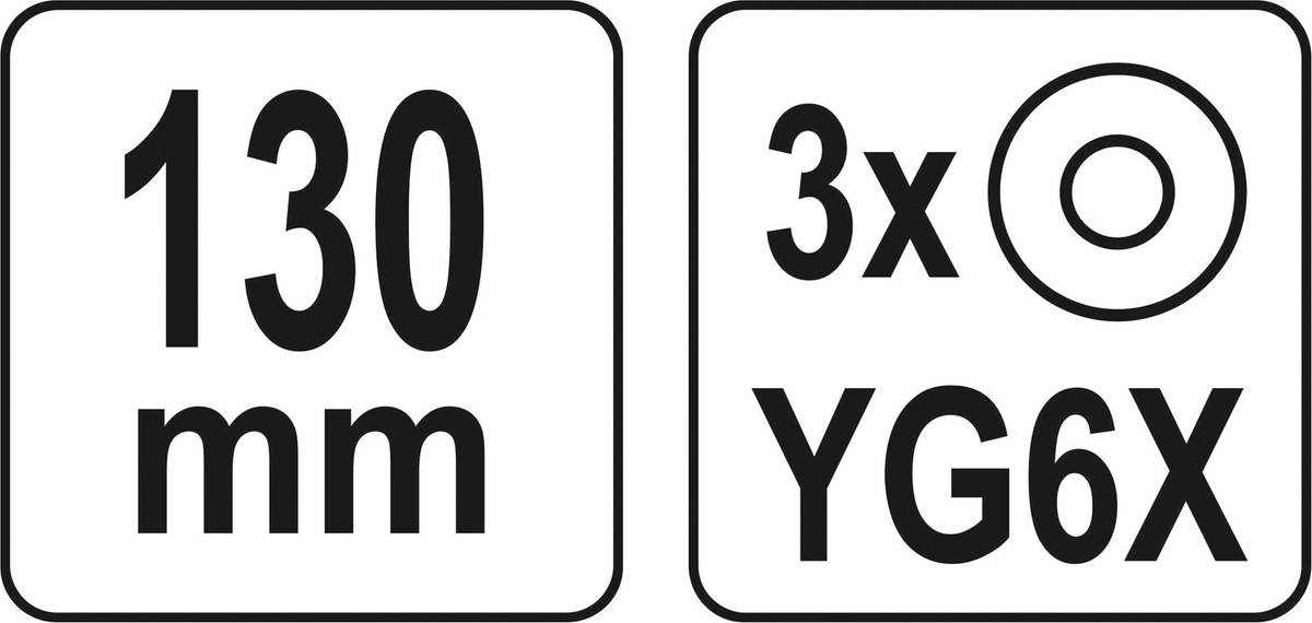 Yato YT-37391 Nóż do cięcia szkła z 3 kółkami