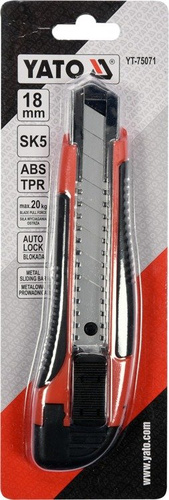 YATO YT-75071 NOŻYK Z OSTRZEM ŁAMANYM 18MM