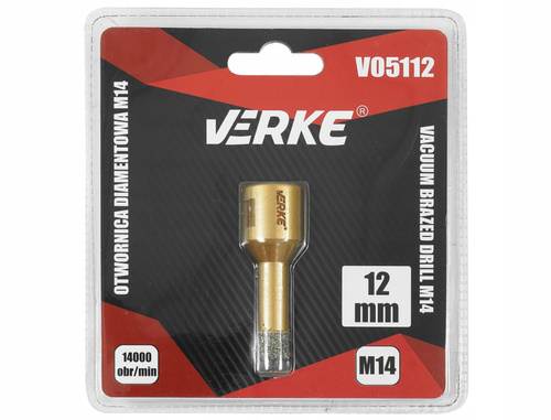 Verke V05112 Wiertło diamentowe otwornica 12mm