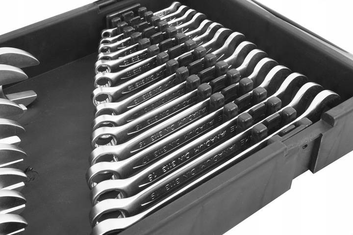 Verke V35337 Klucze płasko-oczkowe 6-32mm 25szt.