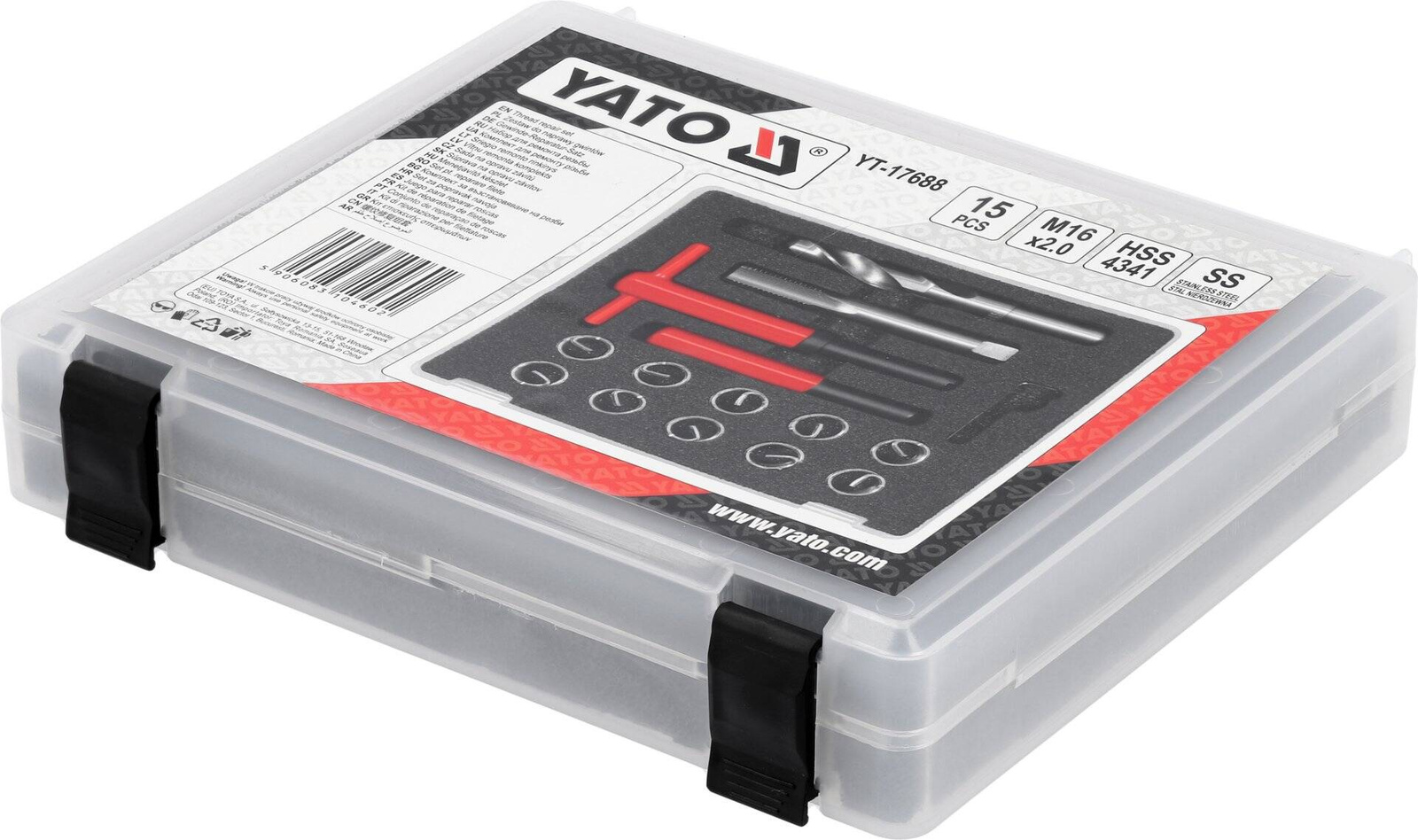 Yato YT-17688 Zestaw do naprawy gwintów M16x2,0