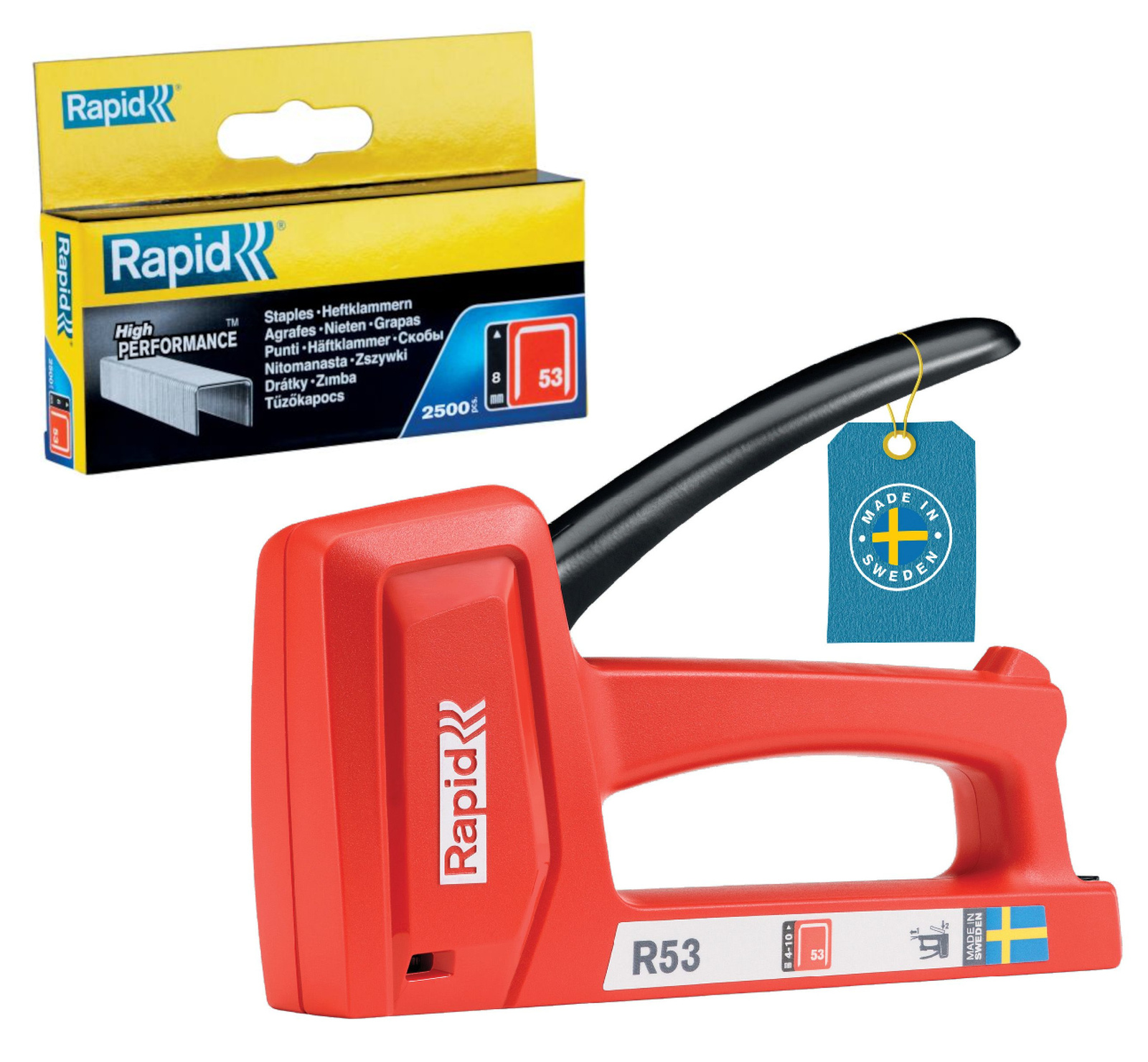 Rapid 5001663 Zszywacz ręczny R53E + zszywki 8 mm