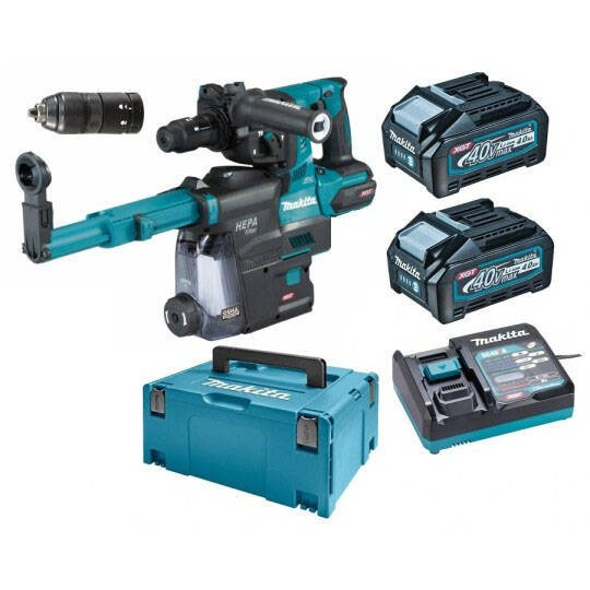 Makita HR002GM204 Młotowiertarka aku. z podkuw 40V