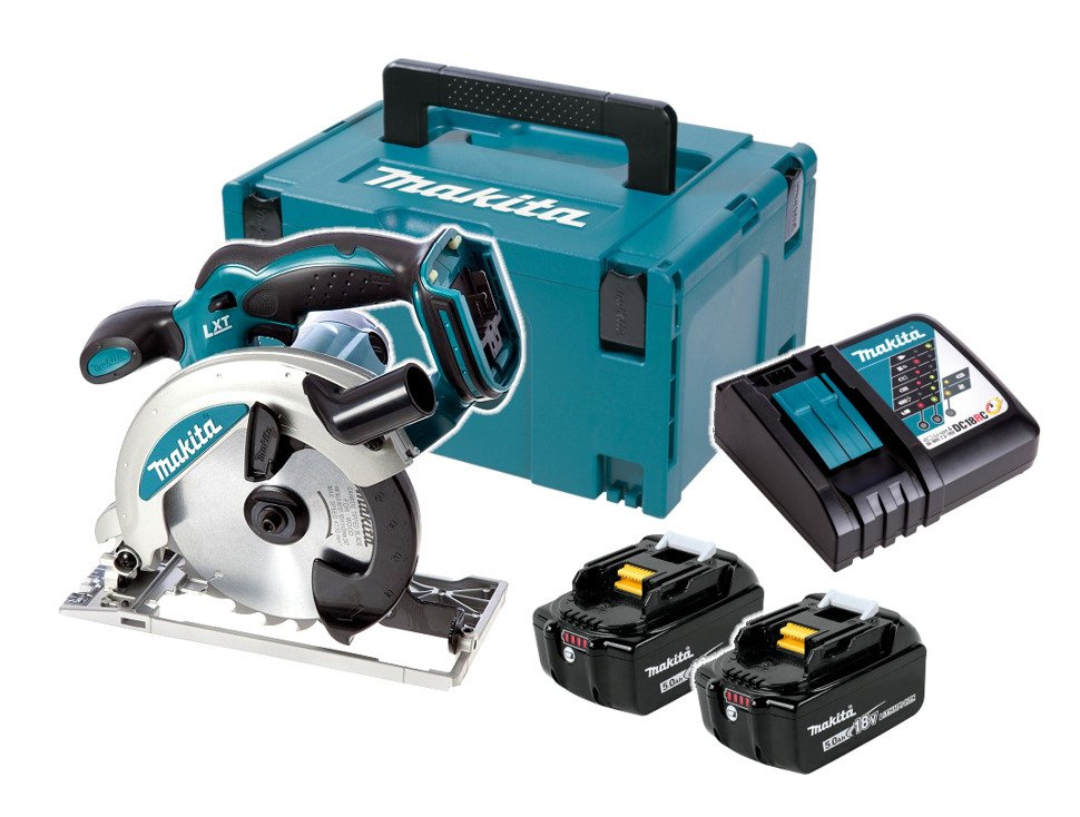 Makita DSS610RTJ Pilarka Tarczowa 2x Aku Walizka