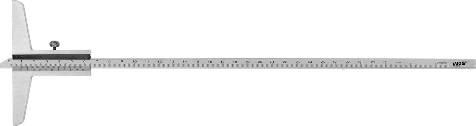 Yato YT-72243 Głębokościomierz suwmiarkowy tradycyjny kasetka 0-300 mm