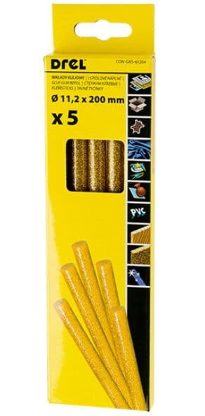 Drel CON-GKS-61204 Klej brokatowy złoty 11,2x200mm