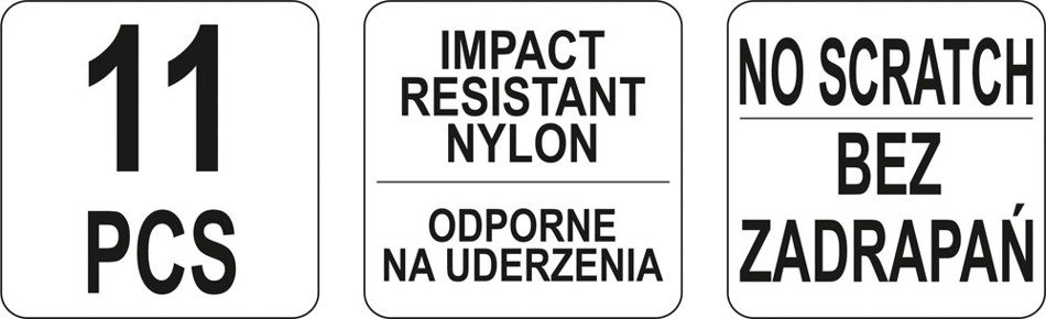 YATO YT-0844 ZESTAW ŚCIĄGACZY DO TAPICERKI KPL 11