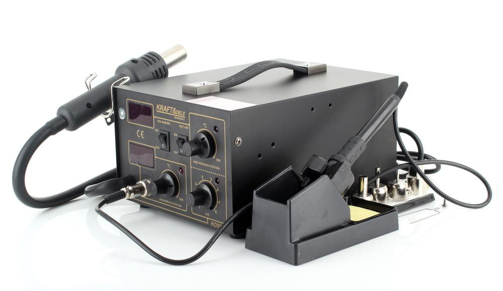 Kraft Dele KD850 Spawarka do plastiku z lutownicą 4 dysze LED 60W